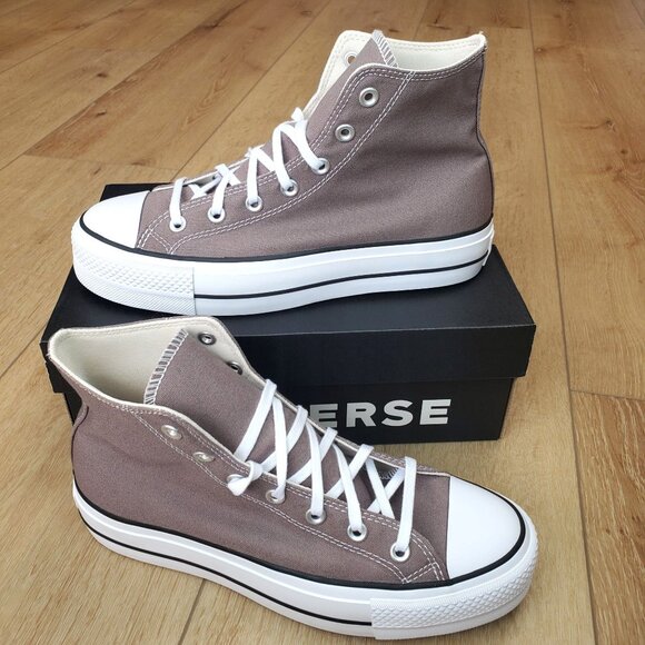 Converse Chuck Taylor All Star Lift Hi Platform Pumice Brown A12309F Womens Size - Picture 2 of 11